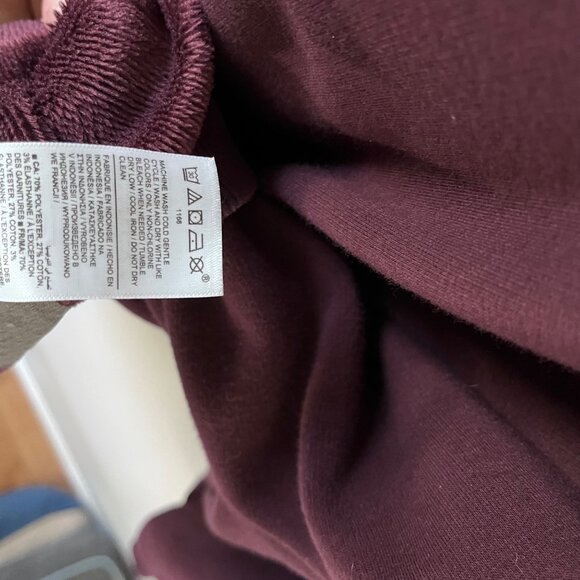 ATHLETA COZY KARMA HOODIE SWEATSHIRT MAROON MEDIUM EUC - Picture 5 of 9